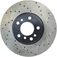 StopTech Sport Cross Drilled Brake Rotor; Front Left