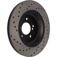 StopTech - StopTech Sport Cryo Cross Drilled Brake Rotor; Rear Left - Image 3