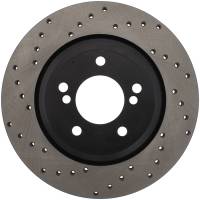 StopTech Sport Cross Drilled Brake Rotor; Rear Right