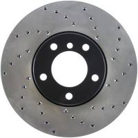 StopTech Sport Cross Drilled Brake Rotor; Front Left