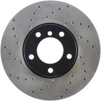 StopTech Sport Cross Drilled Brake Rotor; Front Right