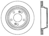 StopTech Sport Cross Drilled Brake Rotor; Rear Left