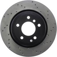 StopTech Sport Cross Drilled Brake Rotor; Rear Left