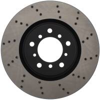 StopTech Sport Cross Drilled Brake Rotor; Front Left