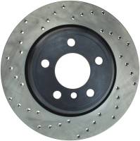 StopTech Sport Cross Drilled Brake Rotor; Rear Right