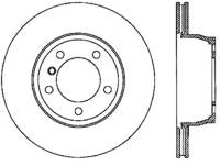 StopTech Sport Cross Drilled Brake Rotor; Front Left