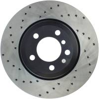 StopTech Sport Cross Drilled Brake Rotor; Rear Right