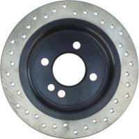 StopTech - StopTech Sport Cryo Cross Drilled Brake Rotor; Rear Left - Image 4