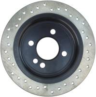 StopTech - StopTech Sport Cross Drilled Brake Rotor; Rear Left - Image 2