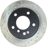 StopTech Sport Cross Drilled Brake Rotor; Rear Right