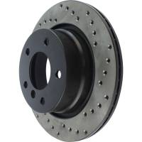 StopTech - StopTech Sport Cryo Cross Drilled Brake Rotor; Rear Left - Image 3