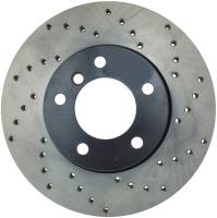 StopTech Sport Cross Drilled Brake Rotor; Front Left