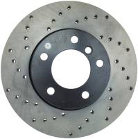 StopTech Sport Cross Drilled Brake Rotor; Front Right