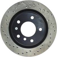 StopTech Sport Cross Drilled Brake Rotor; Rear Right