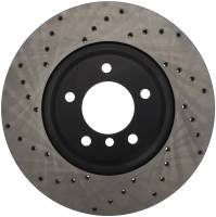 StopTech Sport Cross Drilled Brake Rotor; Front Right