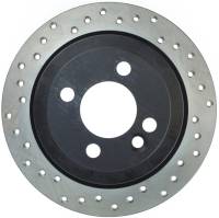 StopTech Sport Cross Drilled Brake Rotor; Rear Right