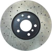 StopTech Sport Cross Drilled Brake Rotor; Front Right