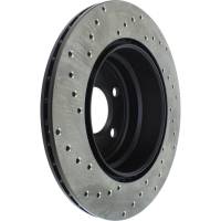 StopTech - StopTech Sport Cryo Cross Drilled Brake Rotor; Rear Left - Image 4