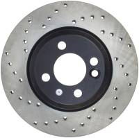 StopTech Sport Cross Drilled Brake Rotor; Front Right