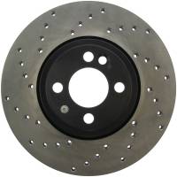 StopTech Sport Cross Drilled Brake Rotor; Front Right