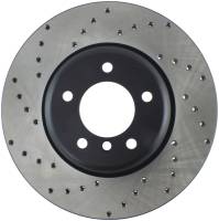 StopTech Sport Cross Drilled Brake Rotor; Front Right