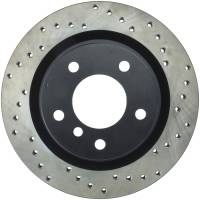 StopTech Sport Cross Drilled Brake Rotor; Rear Left