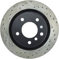 StopTech Sport Cross Drilled Brake Rotor; Rear Right