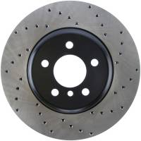 StopTech Sport Cross Drilled Brake Rotor; Front Left