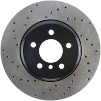 StopTech Sport Cross Drilled Brake Rotor; Front Right