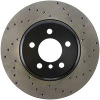 StopTech Sport Cross Drilled Brake Rotor; Rear Left