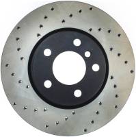 StopTech Sport Cross Drilled Brake Rotor; Front Right