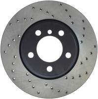 StopTech Sport Cross Drilled Brake Rotor; Front Left