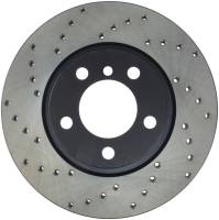 StopTech Sport Cross Drilled Brake Rotor; Front Right