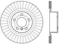 StopTech Sport Cross Drilled Brake Rotor; Rear Left