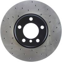 StopTech Sport Cross Drilled Brake Rotor; Front Left