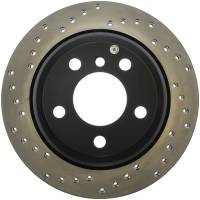 StopTech Sport Cross Drilled Brake Rotor; Rear Right