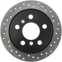 StopTech Sport Cross Drilled Brake Rotor; Rear Left