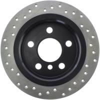 StopTech - StopTech Sport Cross Drilled Brake Rotor; Rear Left - Image 2