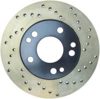 StopTech Sport Cross Drilled Brake Rotor; Front Left