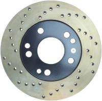 StopTech Sport Cross Drilled Brake Rotor; Front Right