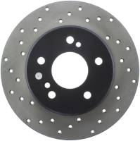 StopTech Sport Cross Drilled Brake Rotor; Rear Right