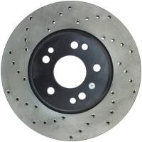 StopTech Sport Cross Drilled Brake Rotor; Front Right