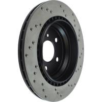 StopTech - StopTech Sport Cryo Cross Drilled Brake Rotor; Rear Left - Image 5