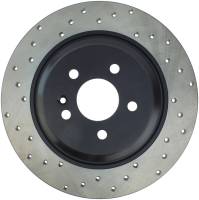 StopTech Sport Cross Drilled Brake Rotor; Rear Right