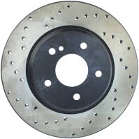 StopTech Sport Cross Drilled Brake Rotor; Rear Right