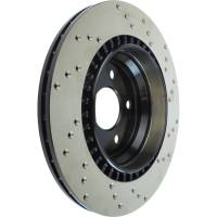 StopTech - StopTech Sport Cryo Cross Drilled Brake Rotor; Rear Left - Image 3