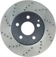 StopTech Sport Cross Drilled Brake Rotor; Front Right