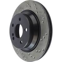 StopTech - StopTech Sport Cryo Cross Drilled Brake Rotor; Rear Left - Image 4