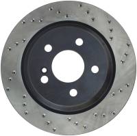 StopTech Sport Cross Drilled Brake Rotor; Rear Left