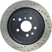 StopTech Sport Cross Drilled Brake Rotor; Rear Right